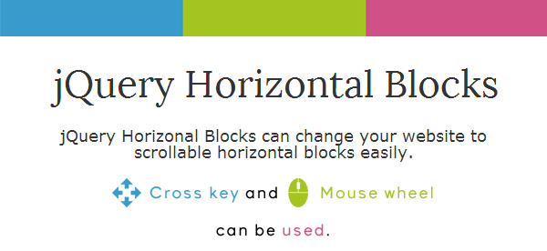 jQuery Horizontal Blocks